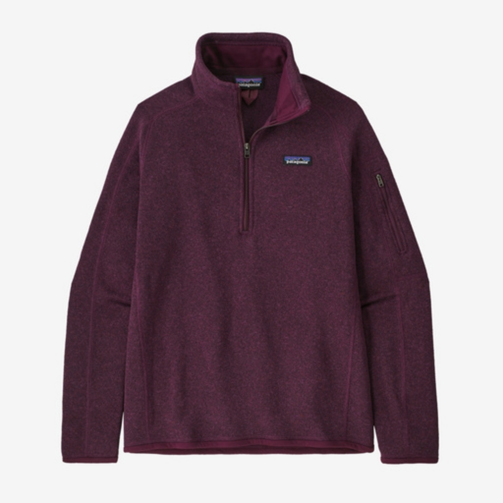 Patagonia Women's Better Sweater 1/4 Zip Fleece Wool Jacket in Night Plum - Picture 5 of 6